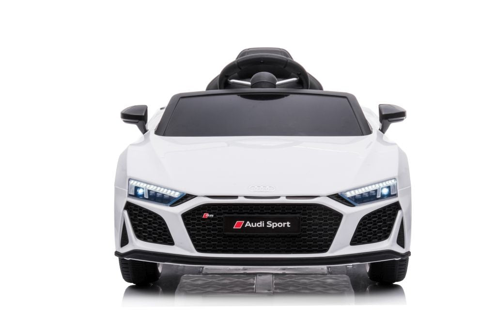 Elektrisk Ride-On Audi R8 Bil: Vit, Lift A300 modell