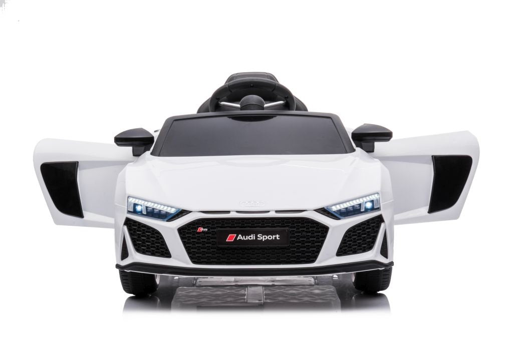 Elektrisk Ride-On Audi R8 Bil: Vit, Lift A300 modell