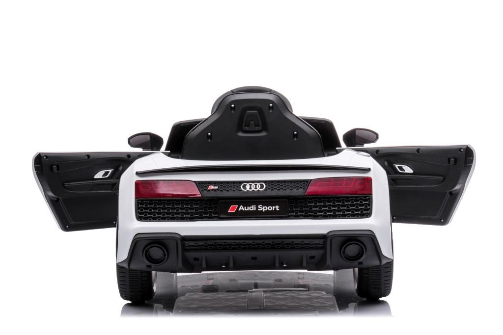 Elektrisk Ride-On Audi R8 Bil: Vit, Lift A300 modell