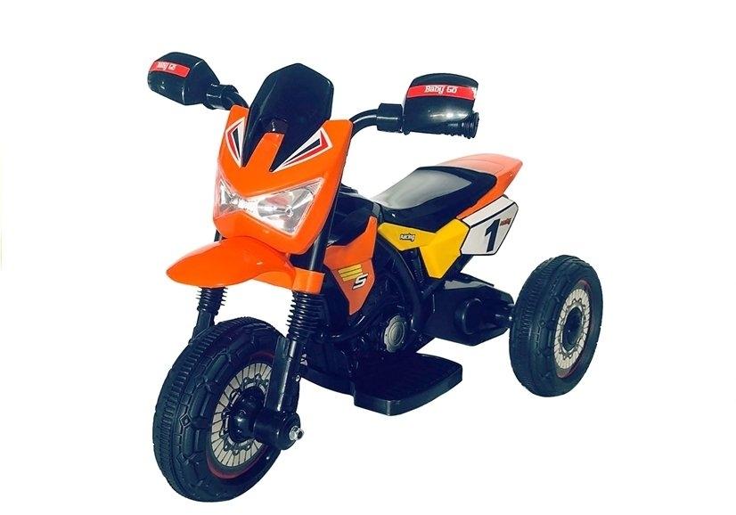 Elektrisk åkande motorcykel GTM2288-A, Orange, Barnäventyr