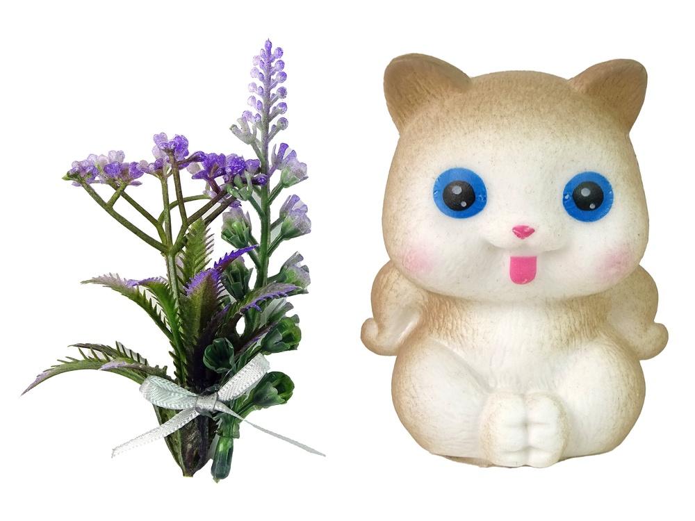 Emily Doll med fletter, kattunger og blomster - Kreativt lekesett