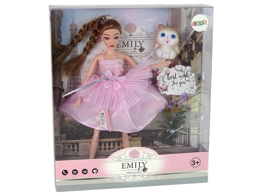 Emily Doll med fletter, kattunger og blomster - Kreativt lekesett