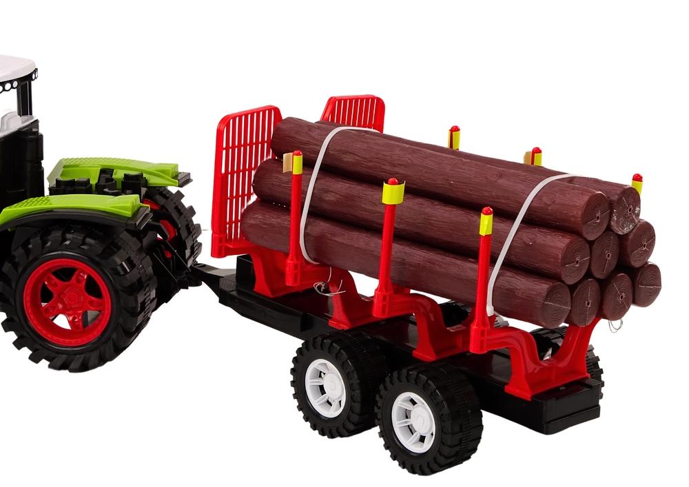 Farm Tractor &amp; Wood Trailer: 9 logger, realistisk spilling