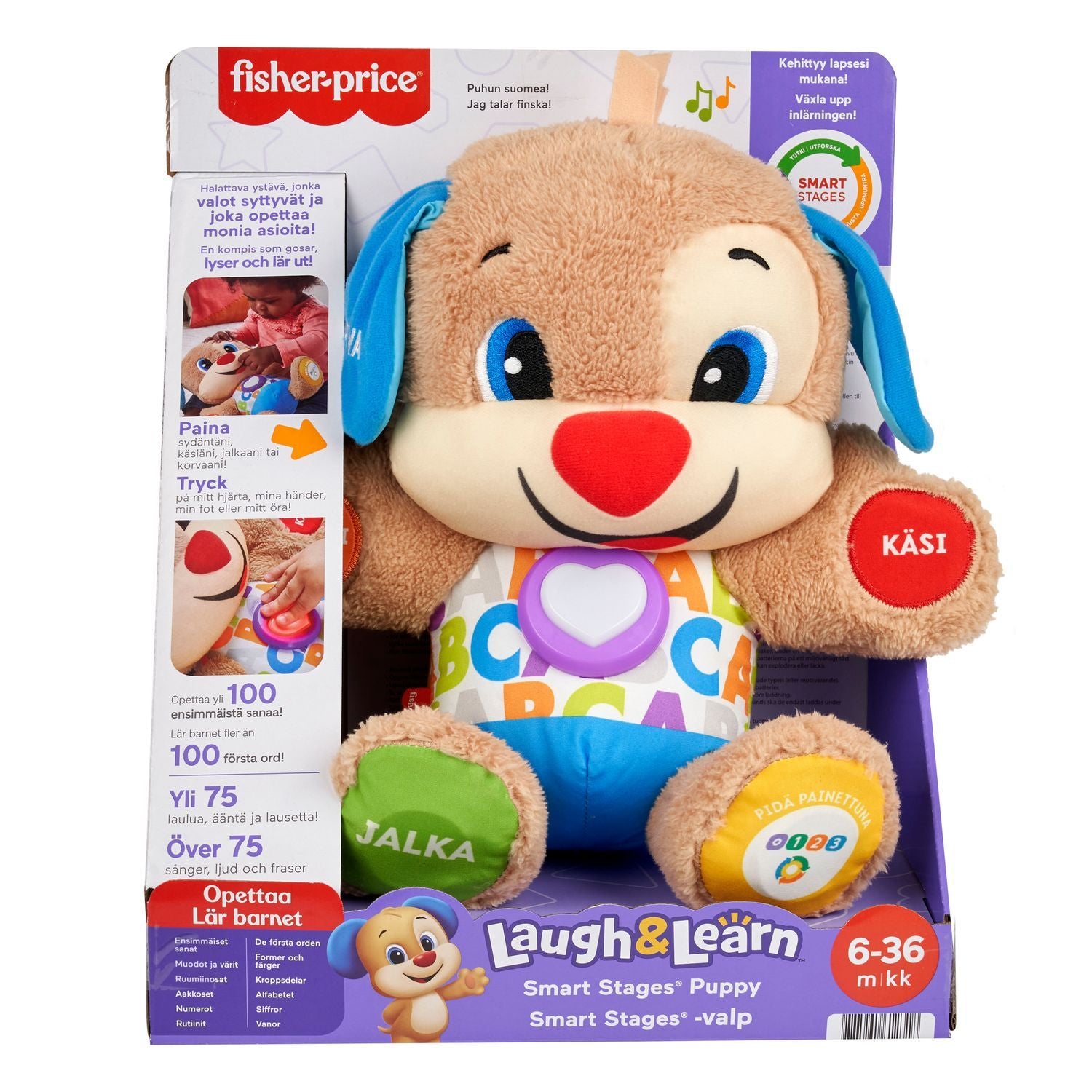 Fisher-Price Laugh & Learn Hundvalp Finska