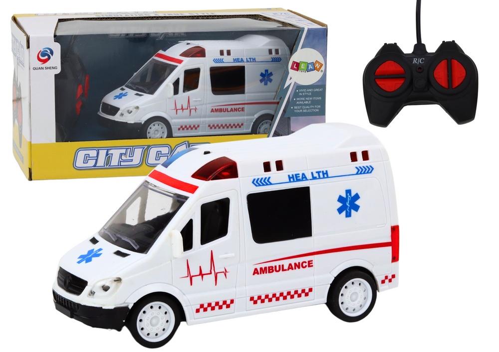 Fjärrkontroll RC Ambulans med ljus & ljud - Vit