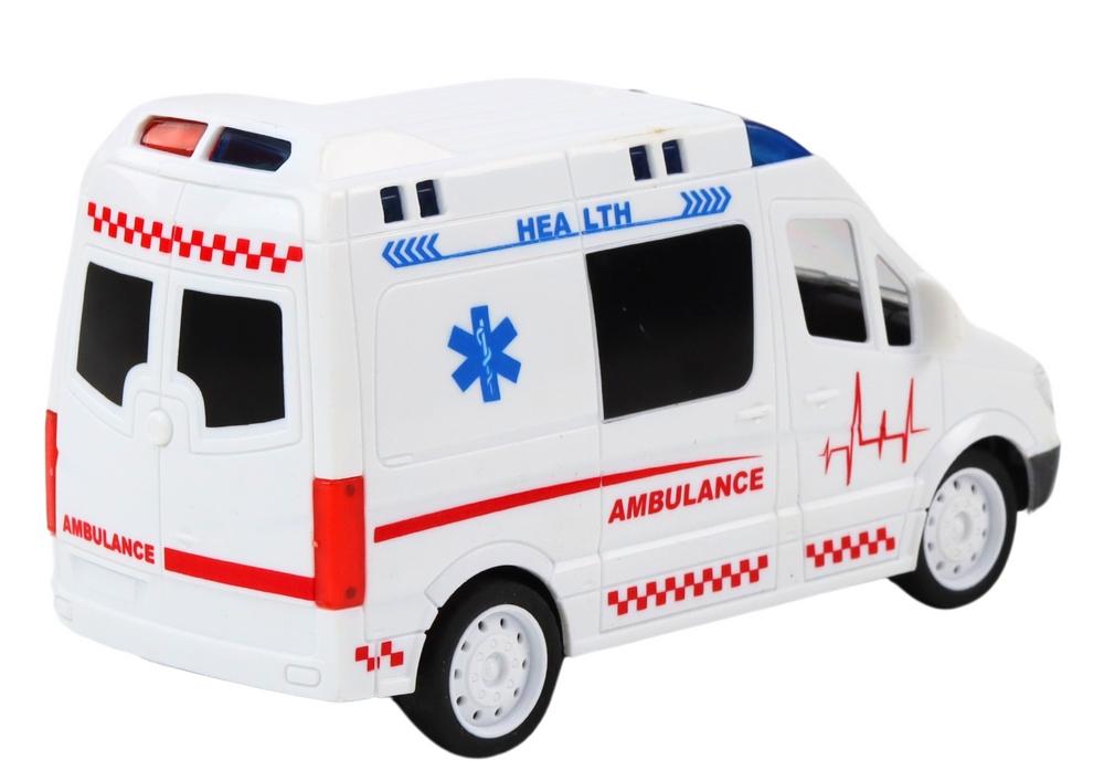 Fjärrkontroll RC Ambulans med ljus & ljud - Vit