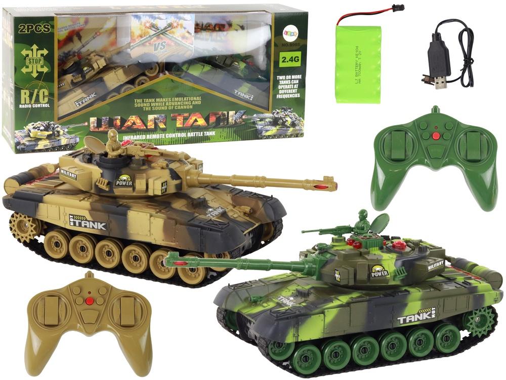 Fjärrkontroll War Tank Set: Realistiska RC Battle Tanks