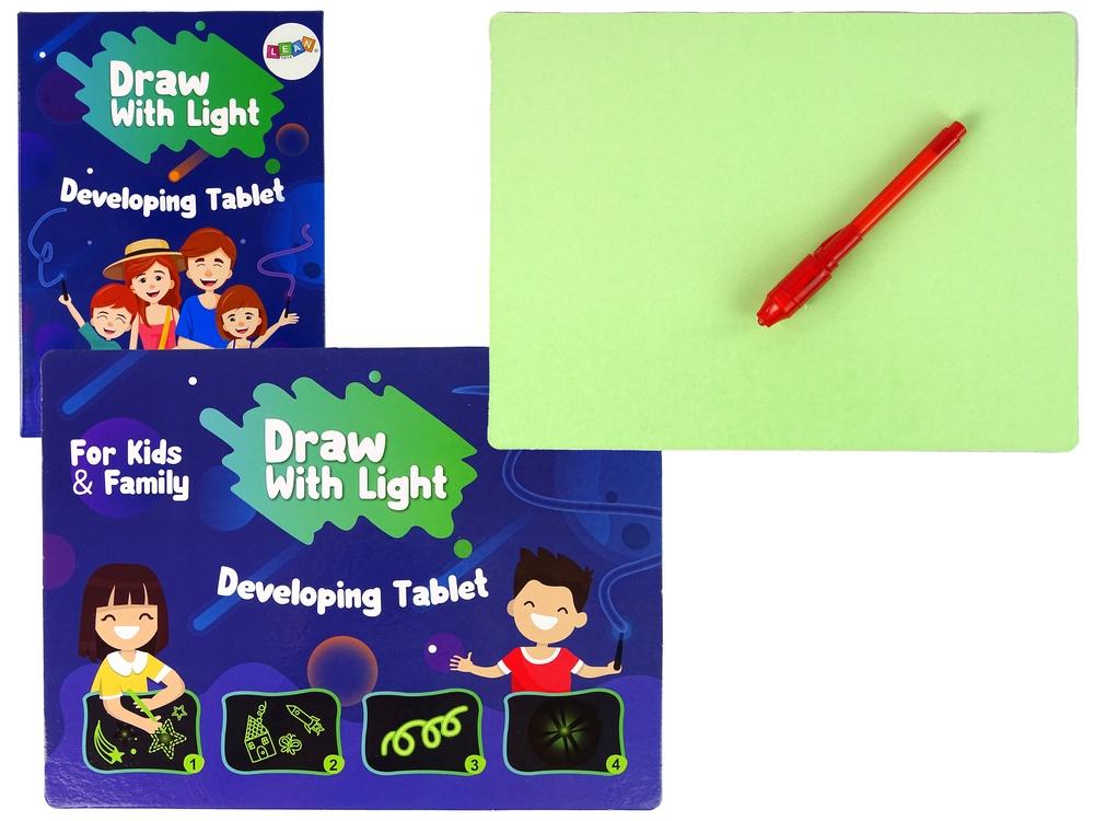 Fluorescerende Sketch Light Board med Torch Pen &amp; Letters