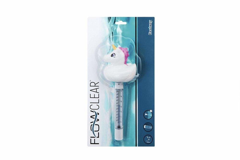 Floating Unicorn Pool Termometer - Celsius &amp; Fahrenheit