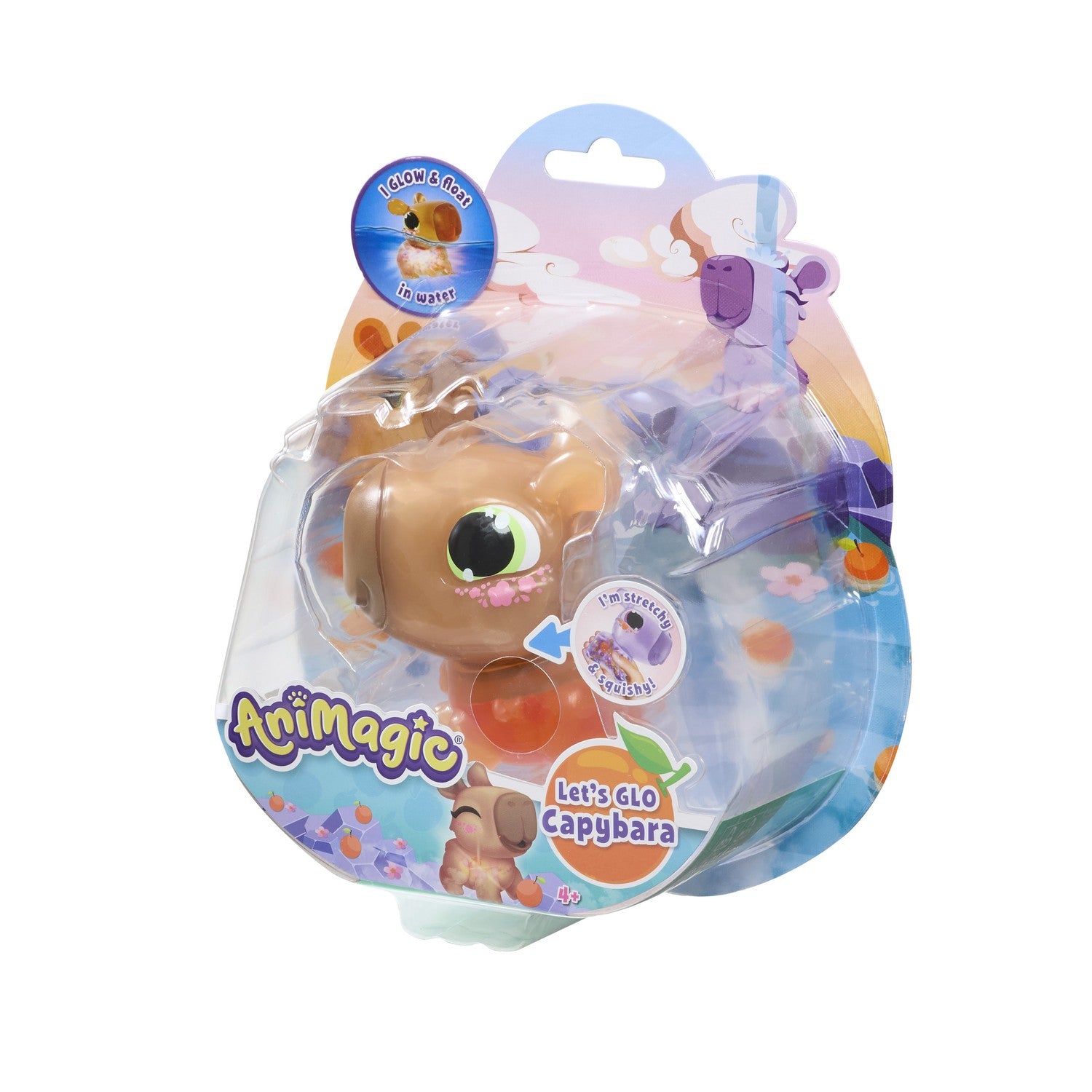 Flytande ljusande kapybaravattenleksak, brun