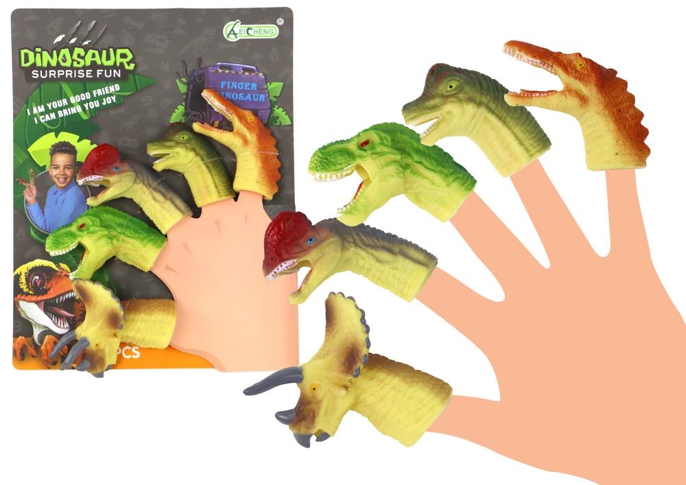 Förhistoriskt roligt: Gummi dinosaurie fingerdockor för barn