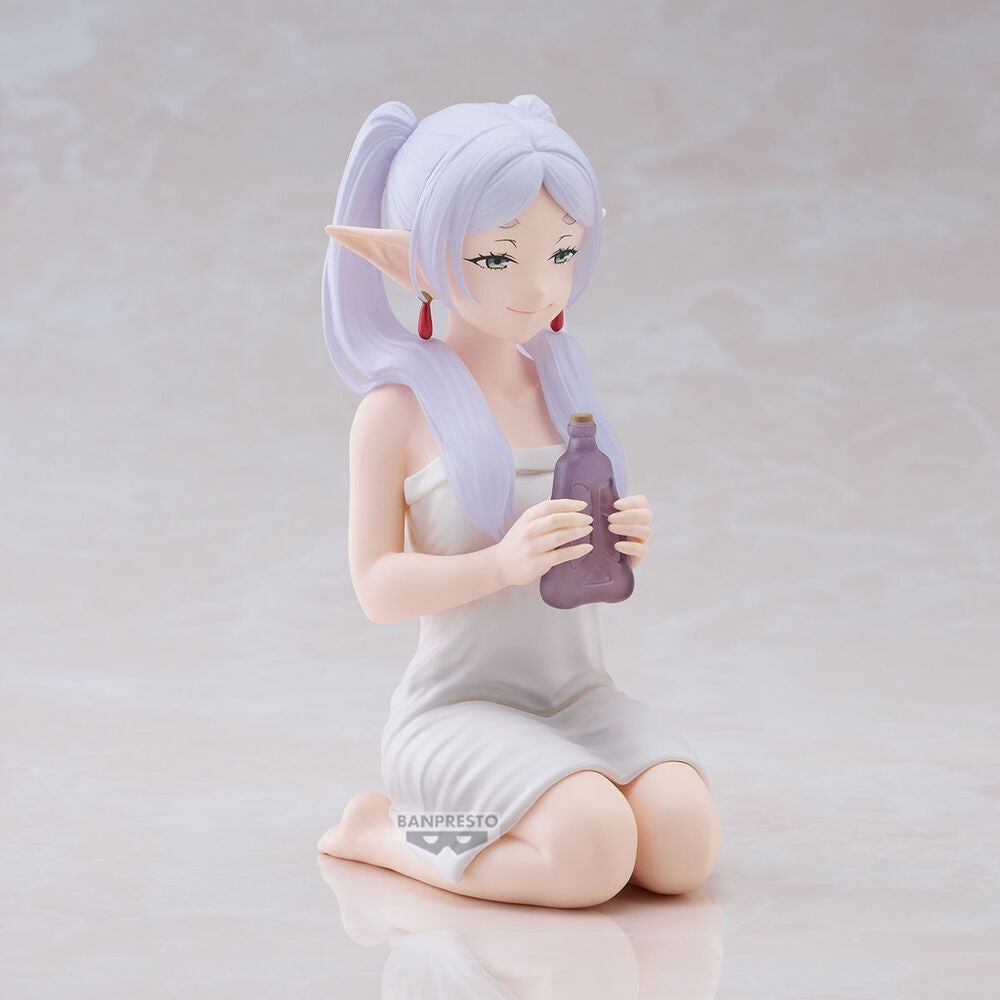 Frieren Relax Time Figure, 13 cm samlarbar animestaty