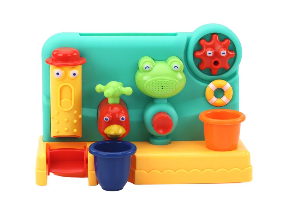 Frog Bath Toy: Fontän, kran & grinder Fun