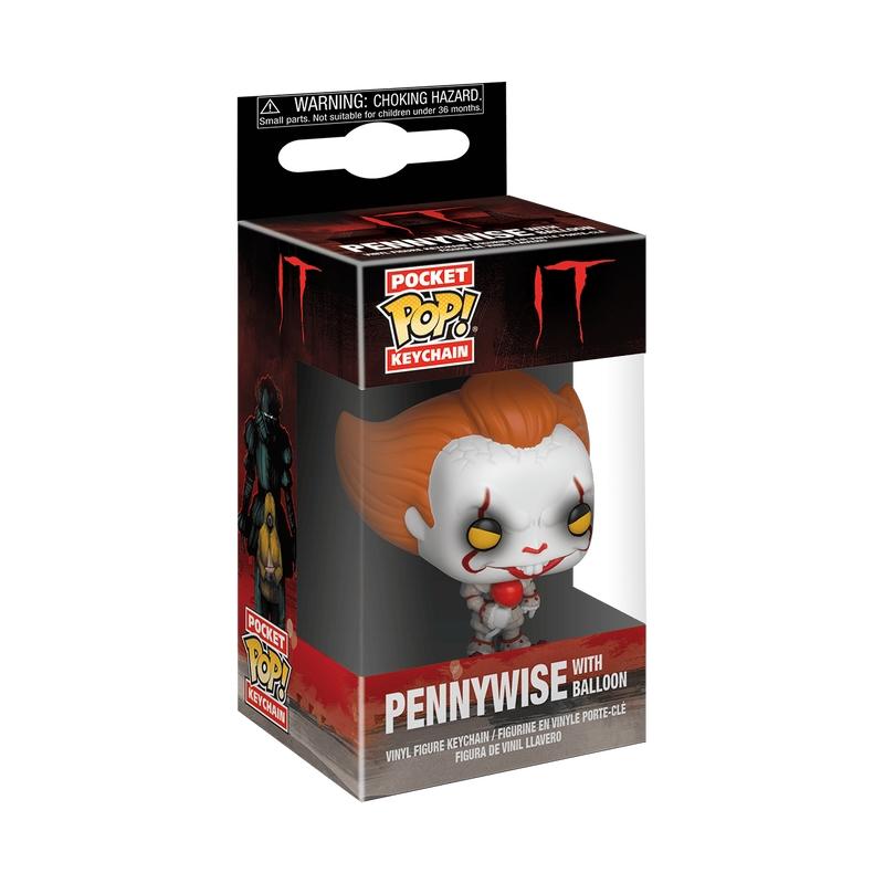 Funko Pop! Nyckelring: Det - Pennywise (med ballong)