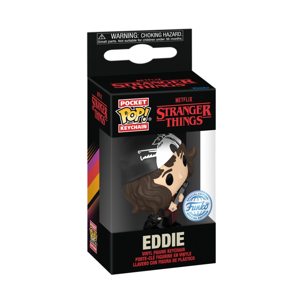 Funko Pop! Nyckelring: Stranger Things - Eddie, 10 Cm