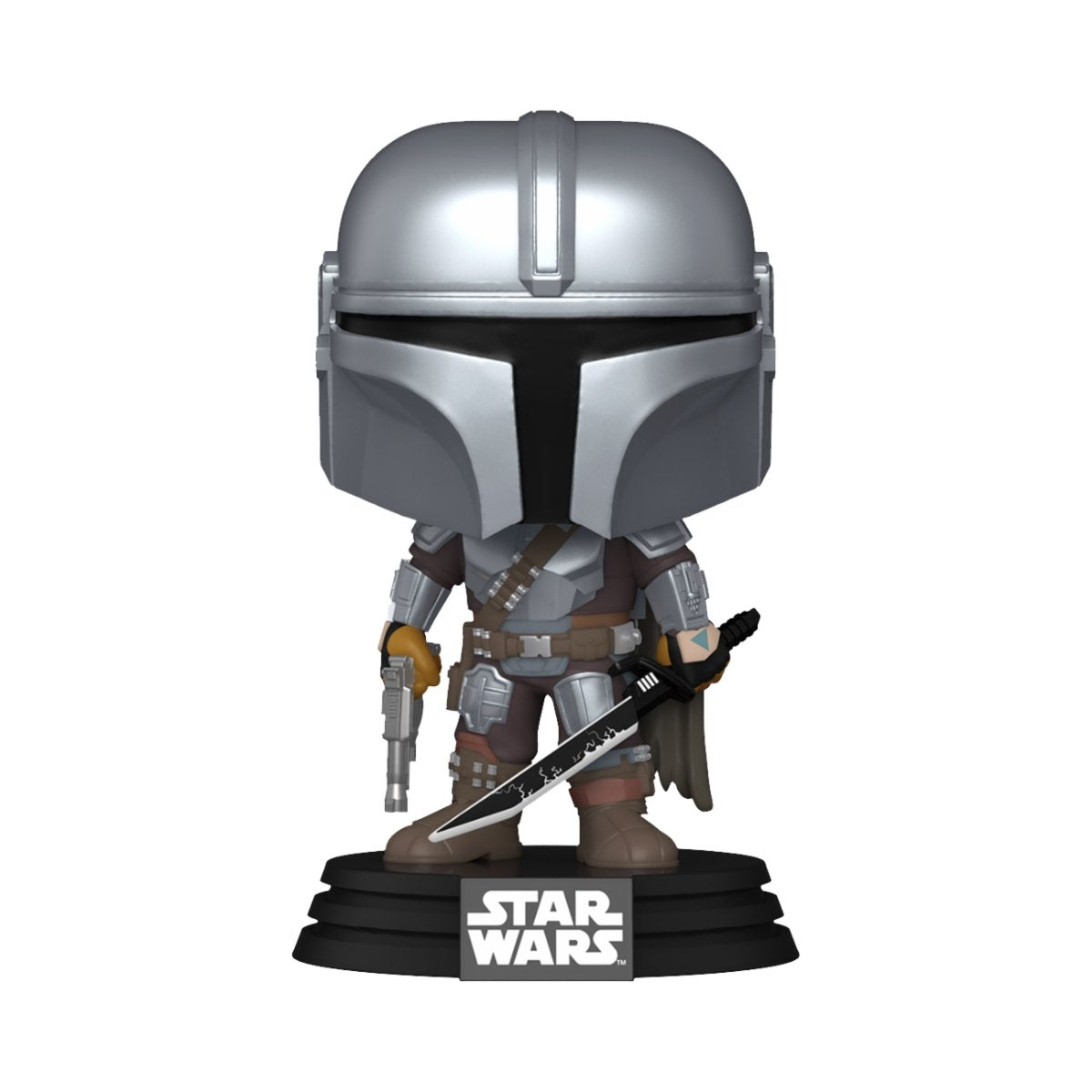 Funko Pop! Vinylfigur: The Mandalorian - Mando W/Darksaber