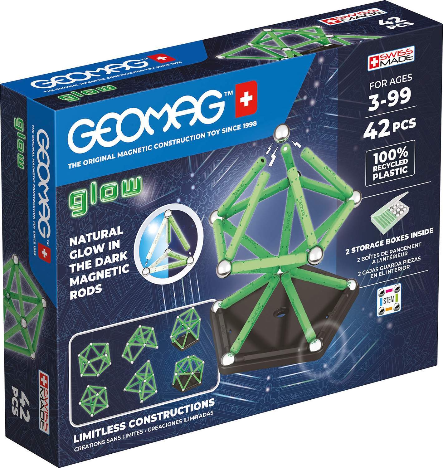 Geomag Glow Byggset 42 Delar