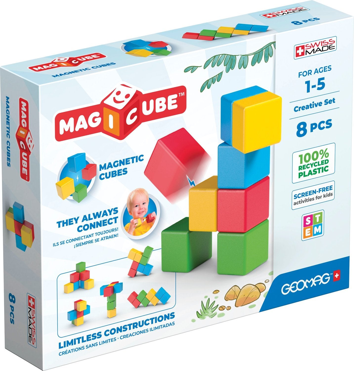 Geomag Magicube Byggklossar 8 Delar