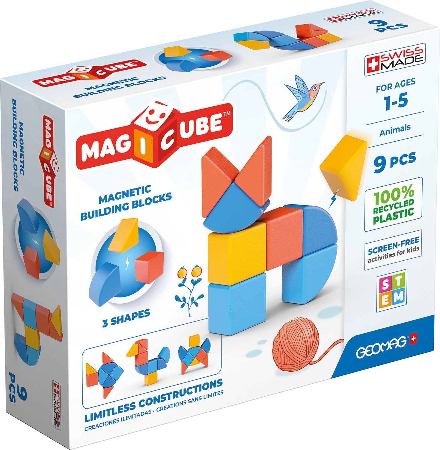 Geomag Magicube Djur 6 Delar