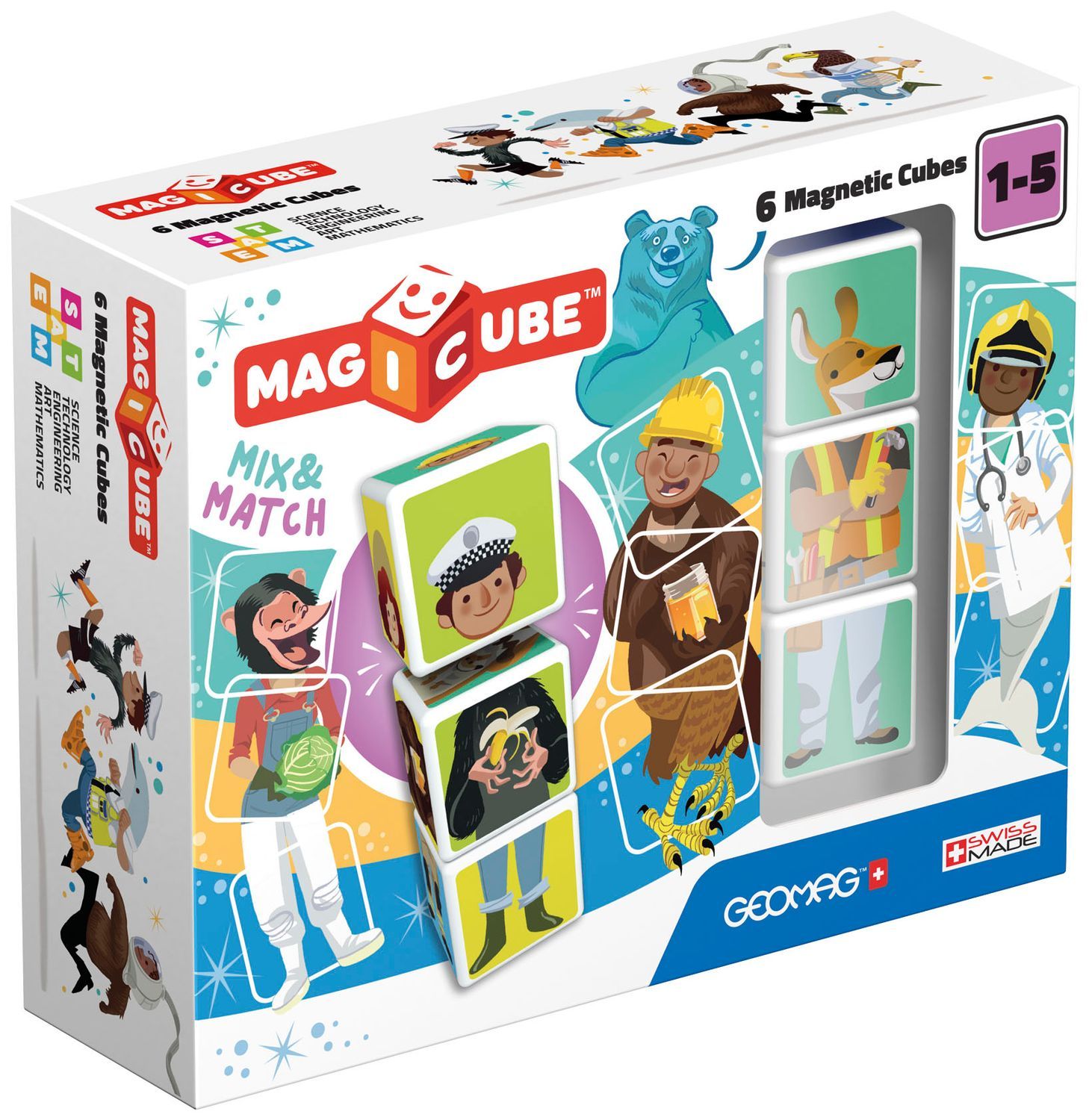 Geomag Magicube Mix & Match Figurer 6 Delar