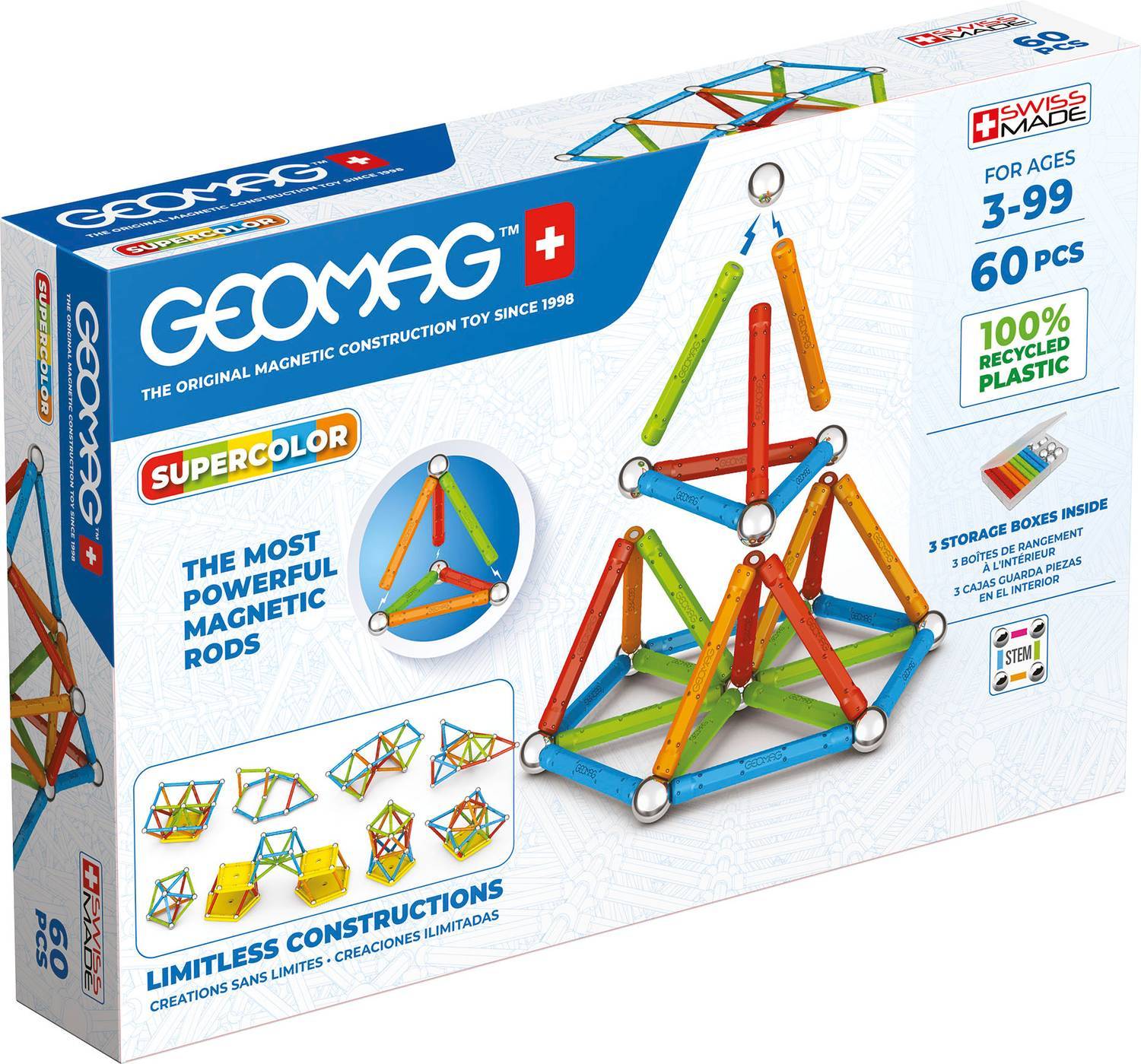 Geomag Supercolor 60 Delar