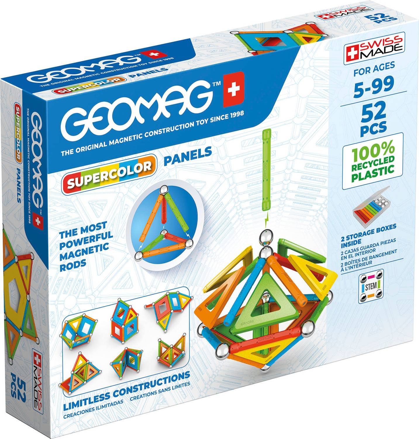 Geomag Supercolor Paneler 52 dele