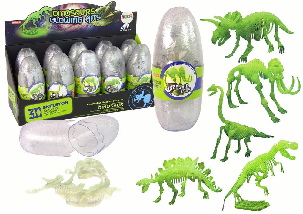 Glow-in-the-Dark 3D Dinosaur Skeleton Egg Kit för barn