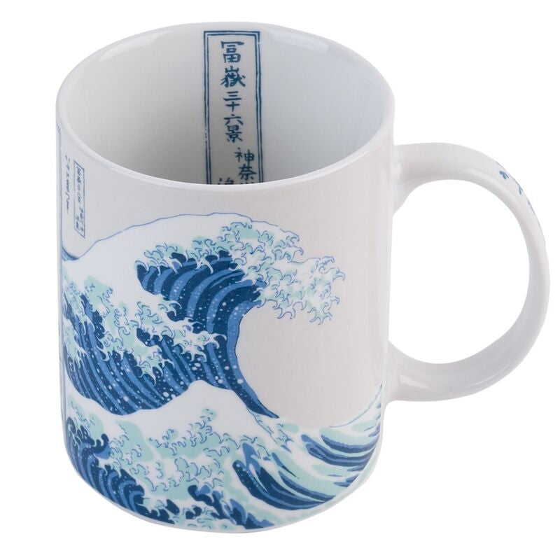 Great Wave Off Kanagawa-mugg, 350 ml keramisk kaffekopp