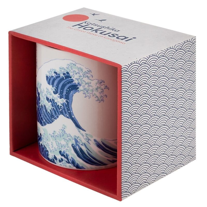 Great Wave Off Kanagawa-mugg, 350 ml keramisk kaffekopp
