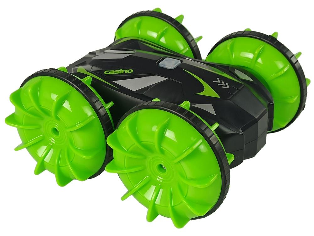 Green Amfibie 2.4G RC Car: Off-Road & Water Adventures