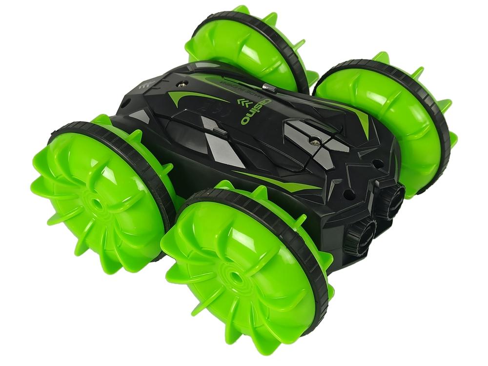 Green Amfibie 2.4G RC Car: Off-Road & Water Adventures