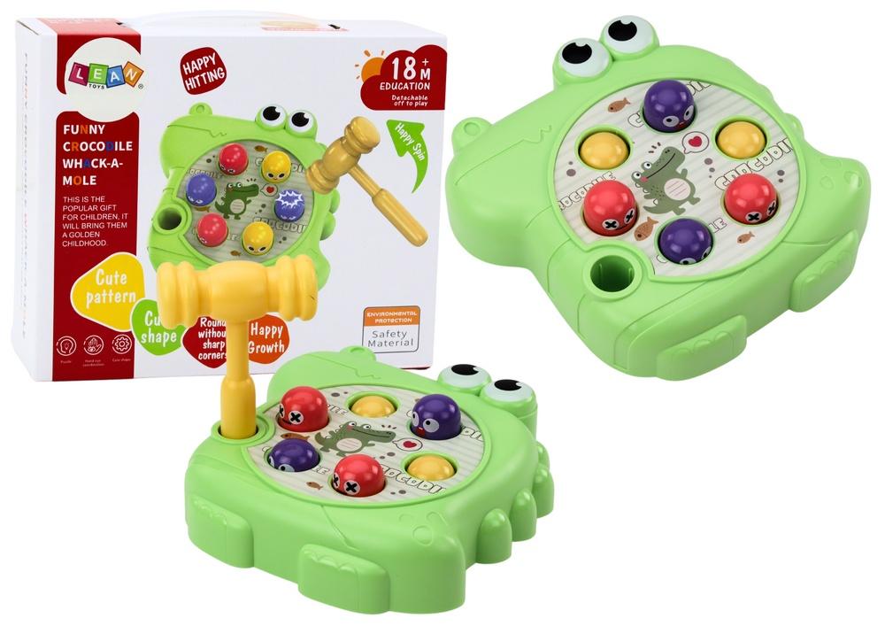 Green Crocodile Wac-A-Mole Game: Sjov Hammer Action for Kids