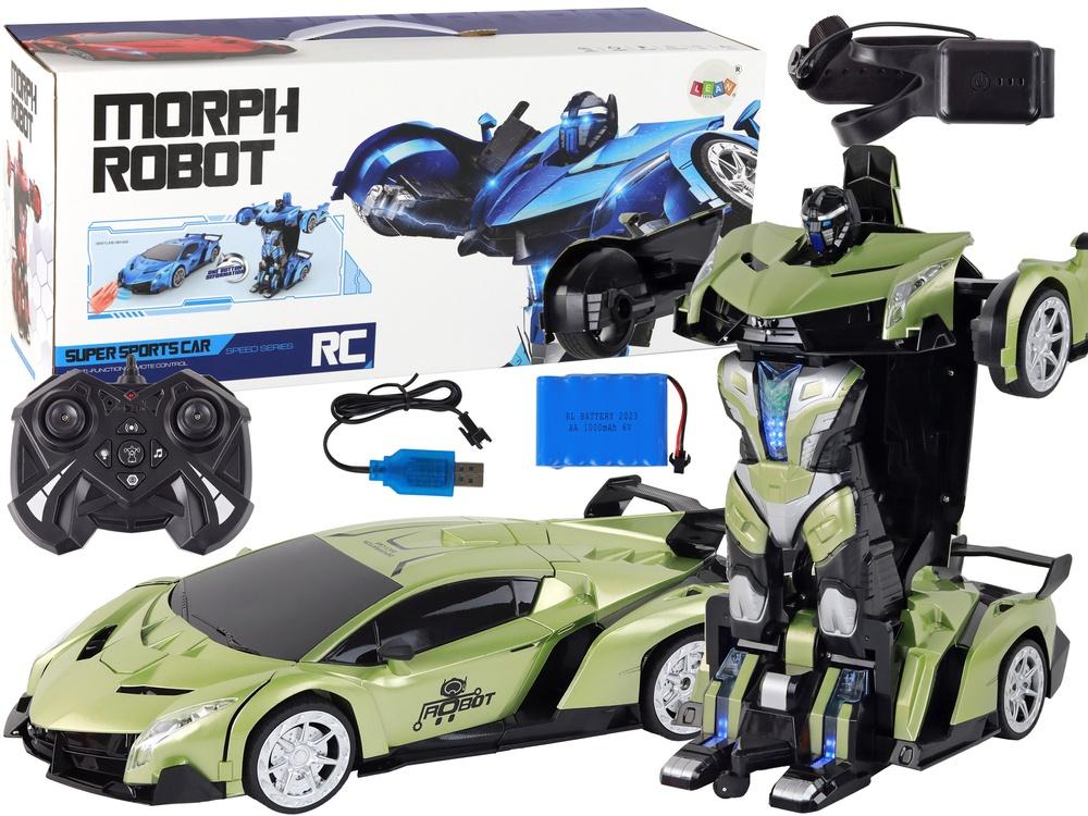 Green Gesture Control Car-Robot 1:10 R/C Transformation