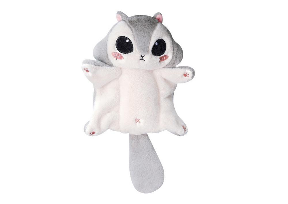 Grey Sugar Glider Squirrel Plush Nyckelring - 10 cm