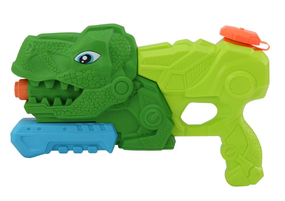 Grønn Dino vannpistol - 1000 ml, 7 m rekkevidde, moro for barn!