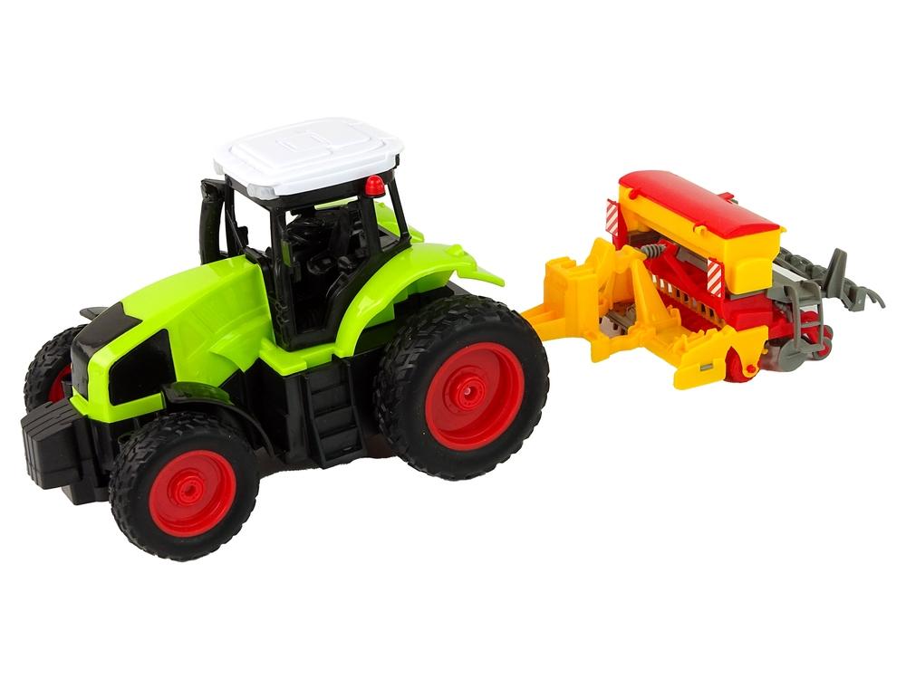 Grön R/C-traktor med balpress 1:16 - Realistiskt gårdsnöje!