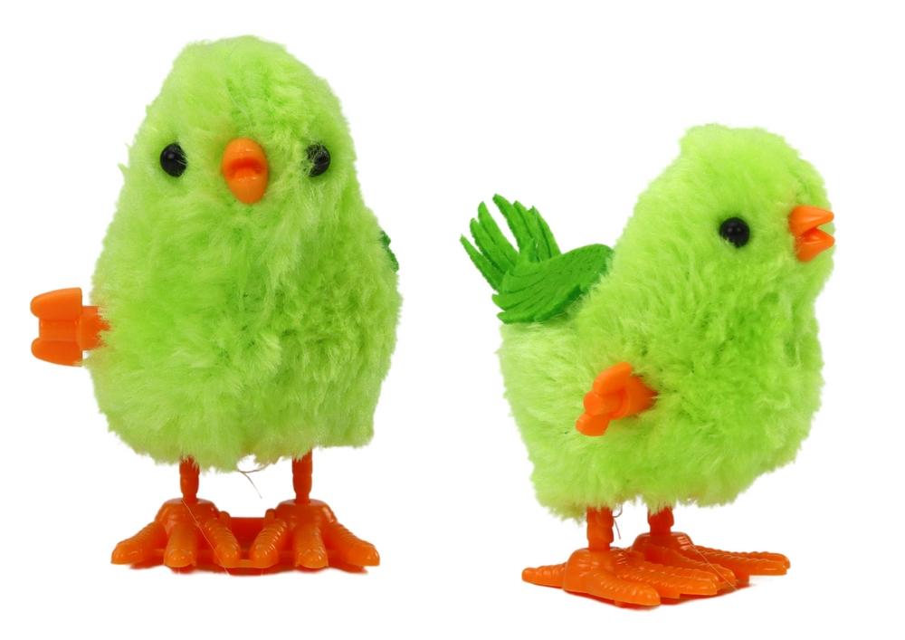 Grön Wind-Up Jumping Chicken Toy - Kul & Dekorativt!