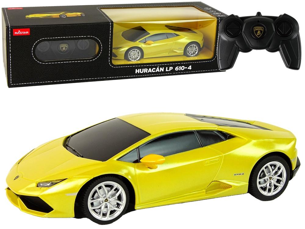 Gul Lamborghini Huracan R/C 1:24 - Realistiskt, hållbart roligt