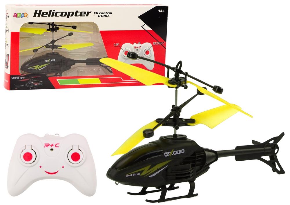 Gul RC Helikopter med Gyroskop - Handstyrt kul!