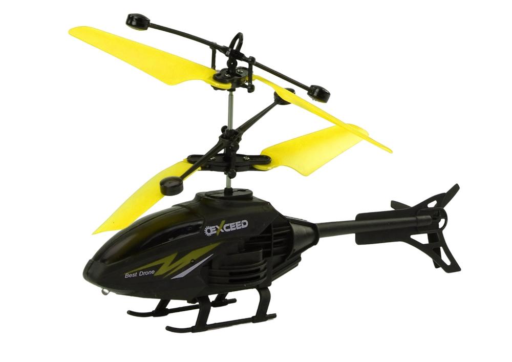 Gul RC Helikopter med Gyroskop - Handstyrt kul!