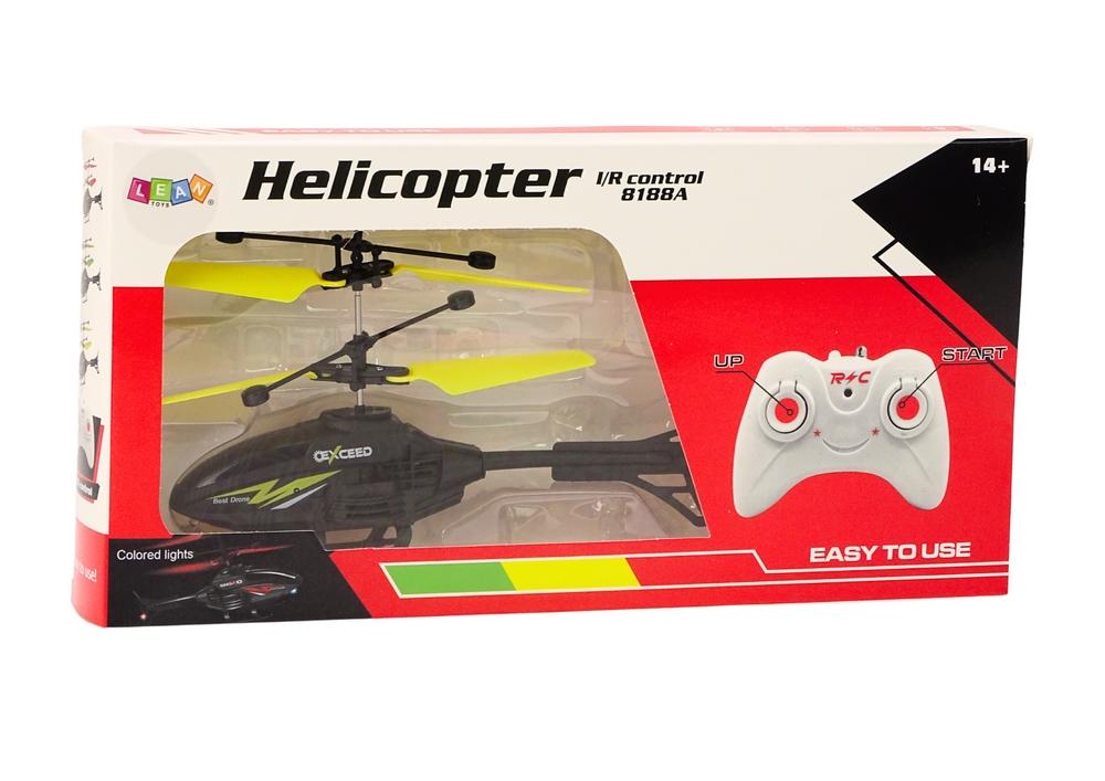 Gul RC Helikopter med Gyroskop - Handstyrt kul!