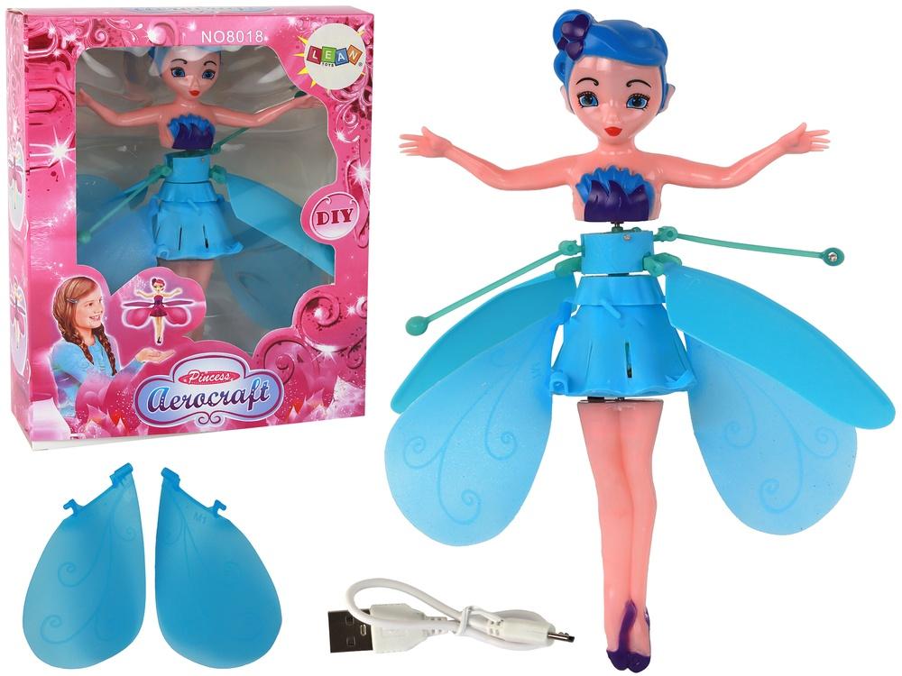 Handkontrollerad Blue Fairy: Magic Flying Doll with Lights