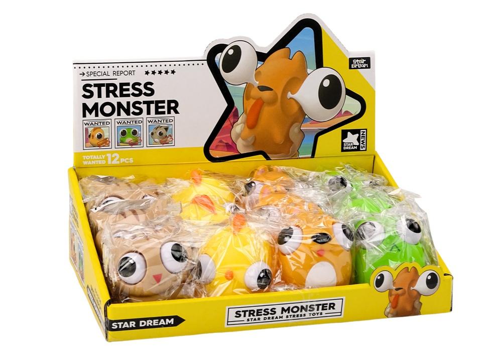 Happy Monster Anti-Stress Legetøj: Squeeze Fun &amp; Relief Stress!