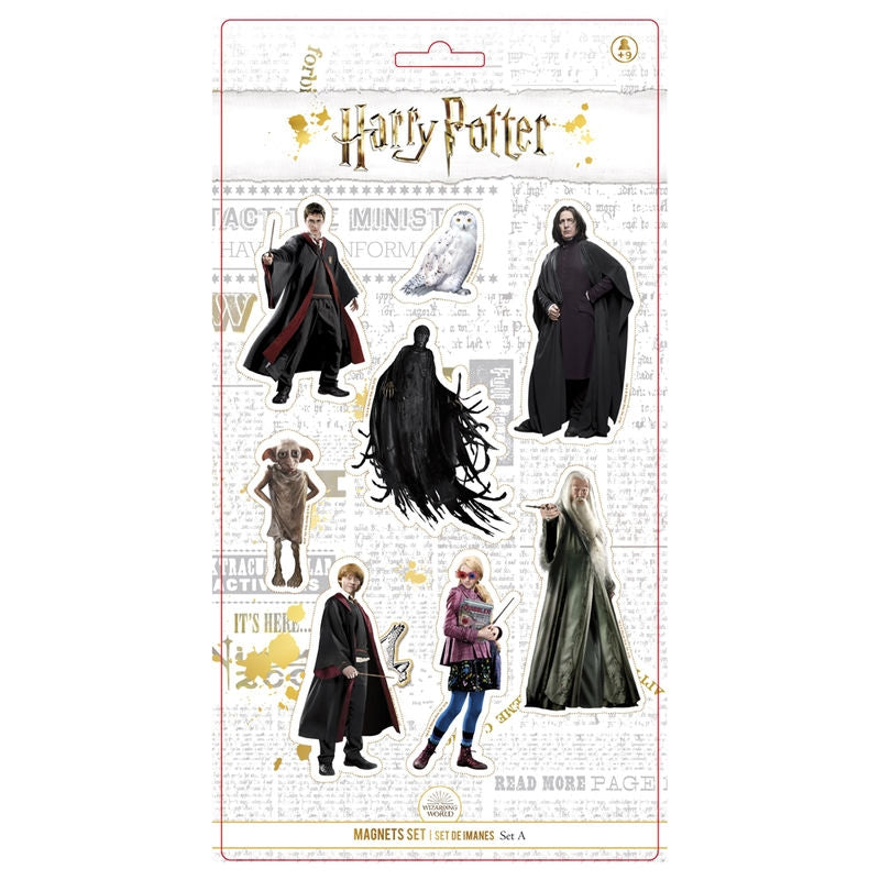 Harry Potter Characters Magnet Set - 8 unika mönster