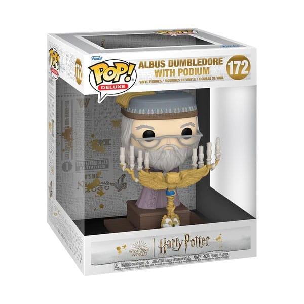 Harry Potter POP! Deluxe Vinyl Figur Deluxe Dumbledore m/Podium 12 cm