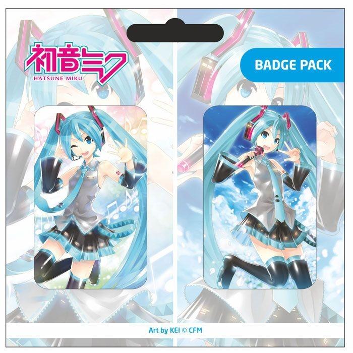 Hatsune Miku Pin Badges 2-pak sæt A