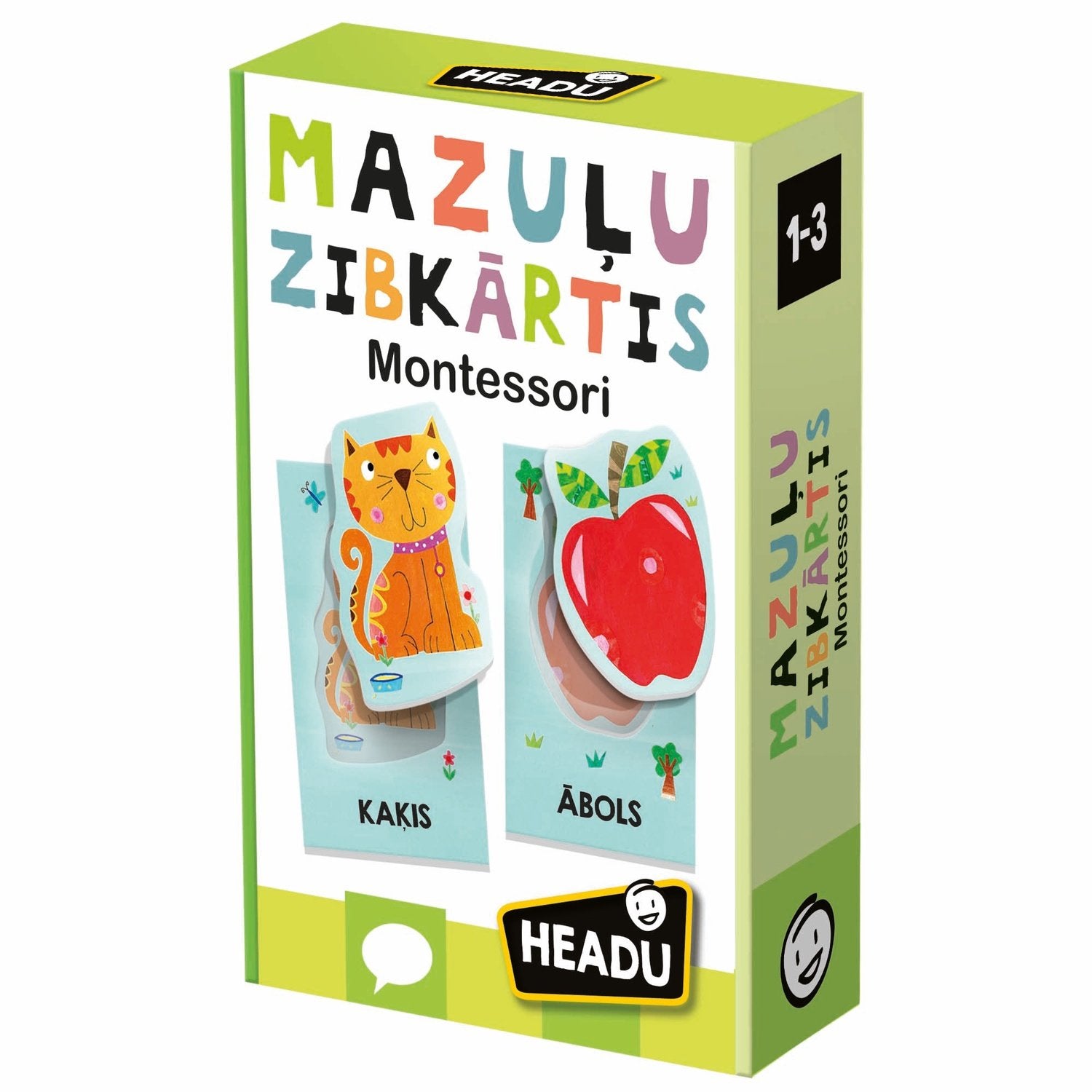 Headu Montessori Baby Flashcards (på lettiska språk.)