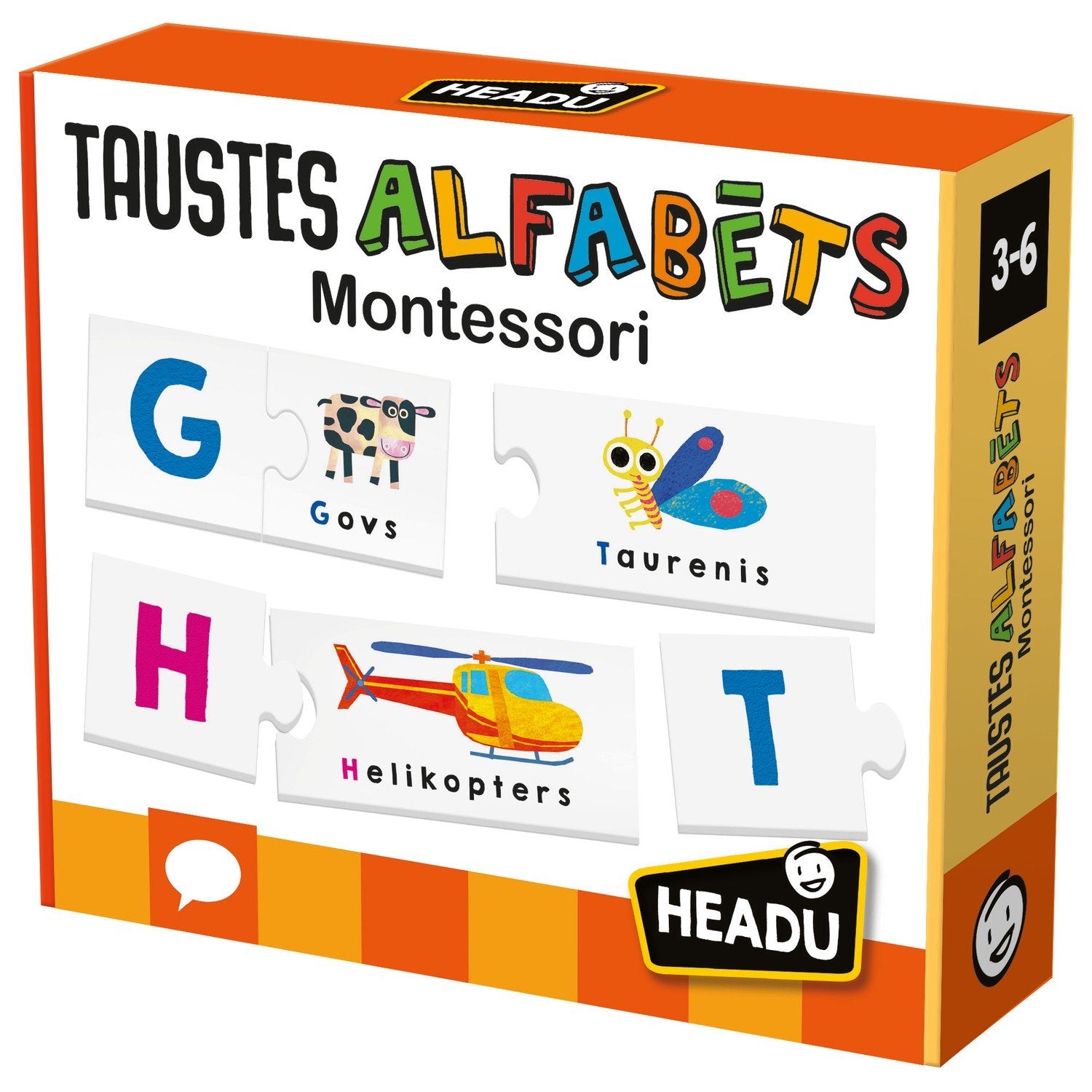 Headu Montessori Touch Abc (på lettiska språk.)