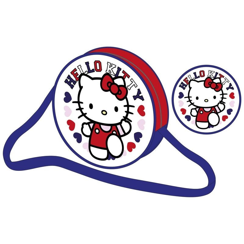 Hello Kitty Axelväska med justerbar rem och dragkedja