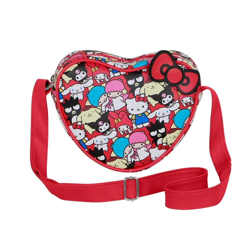 Hello Kitty Friends hjärtformad tygpåse